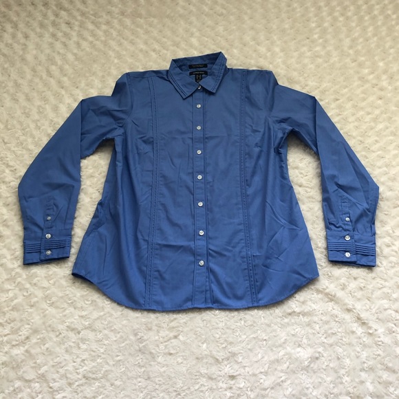 Lands' End Tops - Lands End Wrinkle Free Broadcloth Dress Shirt
